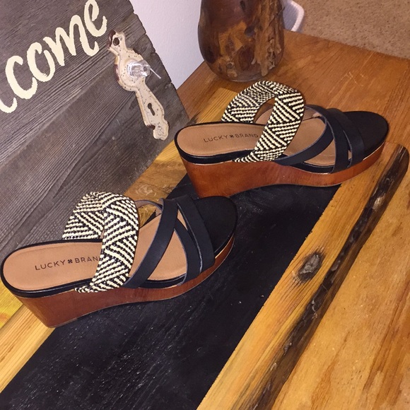Lucky Brand Shoes - NWOT Lucky brand nyloh wedged heels